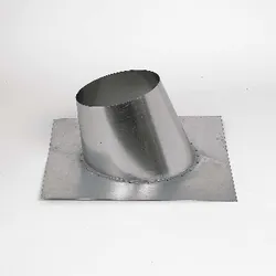 dakdoorvoerplaat Ubbink Ubitherm Ø125mm inox vierkant 5-25°